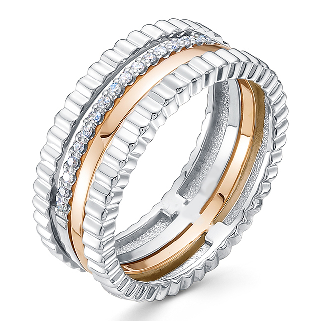 Кольцо, золото, бриллиант, 4113-11001-1